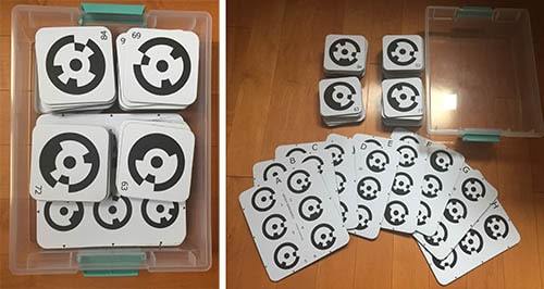PhotoModeler Rubber-backed Letter Sheet Targets