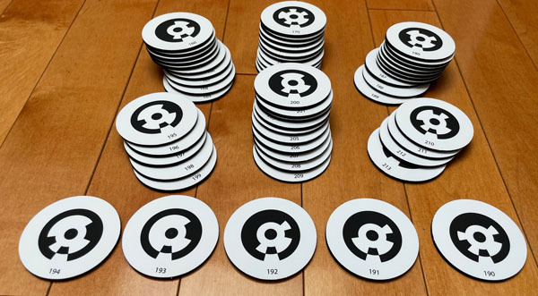 Rubber Backed Small Round Targets